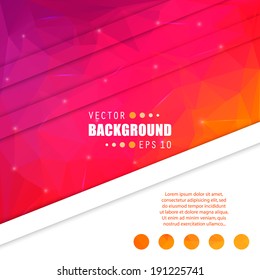 Abstract Creative concept vector background for Web and Mobile Applications, Illustration template design, business infographic, page, brochure, banner, presentation, poster, cover, booklet, document.