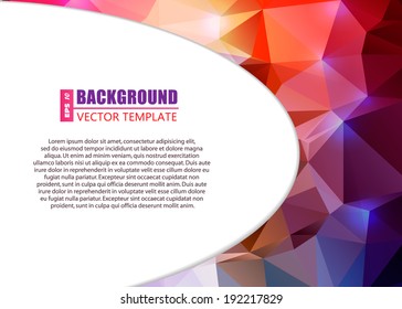 Abstract Creative concept vector background for Web and Mobile Applications, Illustration template design, business infographic, page, brochure, banner, presentation, poster, cover, booklet, document.