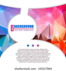 Abstract Creative concept vector background for Web and Mobile Applications, Illustration template design, business infographic, page, brochure, banner, presentation, poster, cover, booklet, document.