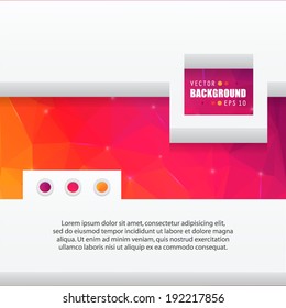 Abstract Creative concept vector background for Web and Mobile Applications, Illustration template design, business infographic, page, brochure, banner, presentation, poster, cover, booklet, document.