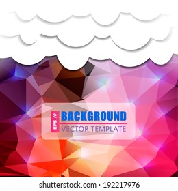 Abstract Creative concept vector background for Web and Mobile Applications, Illustration template design, business infographic, page, brochure, banner, presentation, poster, cover, booklet, document.