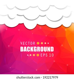 Abstract Creative concept vector background for Web and Mobile Applications, Illustration template design, business infographic, page, brochure, banner, presentation, poster, cover, booklet, document.