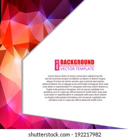Abstract Creative concept vector background for Web and Mobile Applications, Illustration template design, business infographic, page, brochure, banner, presentation, poster, cover, booklet, document.