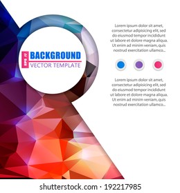 Abstract Creative concept vector background for Web and Mobile Applications, Illustration template design, business infographic, page, brochure, banner, presentation, poster, cover, booklet, document.