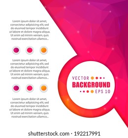 Abstract Creative concept vector background for Web and Mobile Applications, Illustration template design, business infographic, page, brochure, banner, presentation, poster, cover, booklet, document.