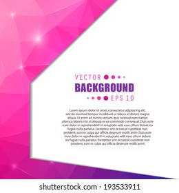Abstract Creative concept vector background for Web and Mobile Applications, Illustration template design, business infographic, page, brochure, banner, presentation, poster, cover, booklet, document.