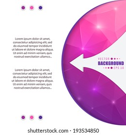 Abstract Creative concept vector background for Web and Mobile Applications, Illustration template design, business infographic, page, brochure, banner, presentation, poster, cover, booklet, document.
