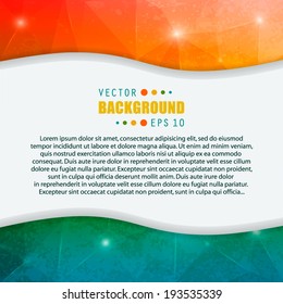 Abstract Creative concept vector background for Web and Mobile Applications, Illustration template design, business infographic, page, brochure, banner, presentation, poster, cover, booklet, document.