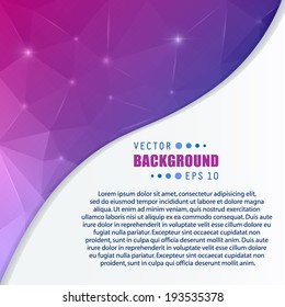 Abstract Creative concept vector background for Web and Mobile Applications, Illustration template design, business infographic, page, brochure, banner, presentation, poster, cover, booklet, document.