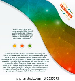 Abstract Creative concept vector background for Web and Mobile Applications, Illustration template design, business infographic, page, brochure, banner, presentation, poster, cover, booklet, document.
