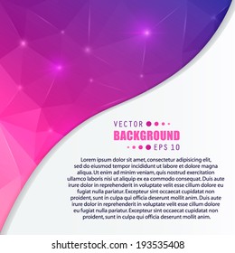 Abstract Creative concept vector background for Web and Mobile Applications, Illustration template design, business infographic, page, brochure, banner, presentation, poster, cover, booklet, document.