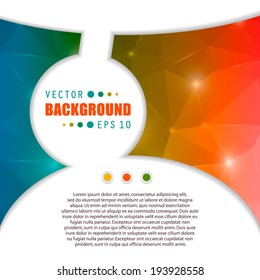 Abstract Creative concept vector background for Web and Mobile Applications, Illustration template design, business infographic, page, brochure, banner, presentation, poster, cover, booklet, document.