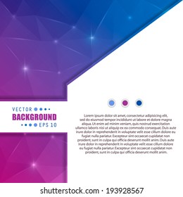Abstract Creative concept vector background for Web and Mobile Applications, Illustration template design, business infographic, page, brochure, banner, presentation, poster, cover, booklet, document.