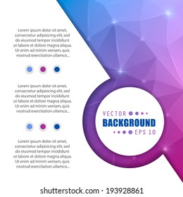 Abstract Creative concept vector background for Web and Mobile Applications, Illustration template design, business infographic, page, brochure, banner, presentation, poster, cover, booklet, document.