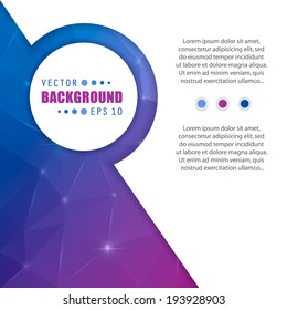 Abstract Creative concept vector background for Web and Mobile Applications, Illustration template design, business infographic, page, brochure, banner, presentation, poster, cover, booklet, document.