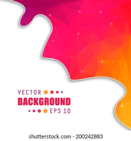 Abstract Creative concept vector background for Web and Mobile Applications, Illustration template design, business infographic, page, brochure, banner, presentation, poster, cover, booklet, document.