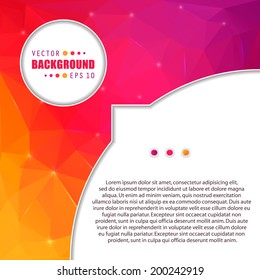 Abstract Creative concept vector background for Web and Mobile Applications, Illustration template design, business infographic, page, brochure, banner, presentation, poster, cover, booklet, document.