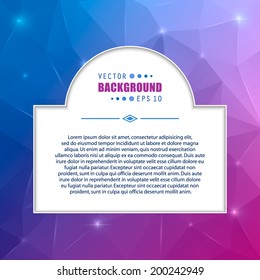 Abstract Creative concept vector background for Web and Mobile Applications, Illustration template design, business infographic, page, brochure, banner, presentation, poster, cover, booklet, document.