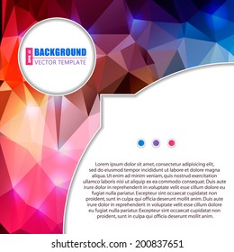 Abstract Creative concept vector background for Web and Mobile Applications, Illustration template design, business infographic, page, brochure, banner, presentation, poster, cover, booklet, document.