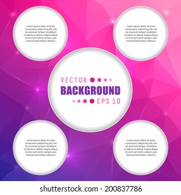 Abstract Creative concept vector background for Web and Mobile Applications, Illustration template design, business infographic, page, brochure, banner, presentation, poster, cover, booklet, document.