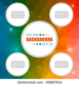 Abstract Creative concept vector background for Web and Mobile Applications, Illustration template design, business infographic, page, brochure, banner, presentation, poster, cover, booklet, document.