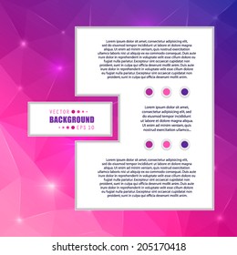 Abstract Creative concept vector background for Web and Mobile Applications, Illustration template design, business infographic, page, brochure, banner, presentation, poster, cover, booklet, document.