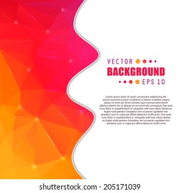 Abstract Creative concept vector background for Web and Mobile Applications, Illustration template design, business infographic, page, brochure, banner, presentation, poster, cover, booklet, document.