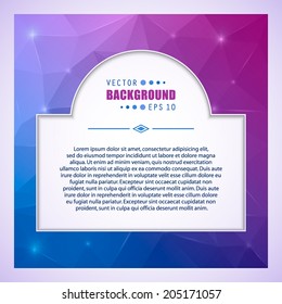 Abstract Creative concept vector background for Web and Mobile Applications, Illustration template design, business infographic, page, brochure, banner, presentation, poster, cover, booklet, document.