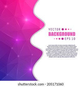 Abstract Creative concept vector background for Web and Mobile Applications, Illustration template design, business infographic, page, brochure, banner, presentation, poster, cover, booklet, document.