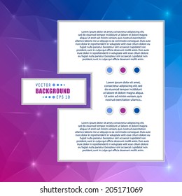 Abstract Creative concept vector background for Web and Mobile Applications, Illustration template design, business infographic, page, brochure, banner, presentation, poster, cover, booklet, document.