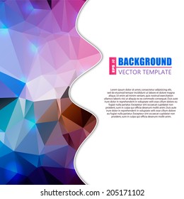 Abstract Creative concept vector background for Web and Mobile Applications, Illustration template design, business infographic, page, brochure, banner, presentation, poster, cover, booklet, document.