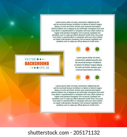 Abstract Creative concept vector background for Web and Mobile Applications, Illustration template design, business infographic, page, brochure, banner, presentation, poster, cover, booklet, document.