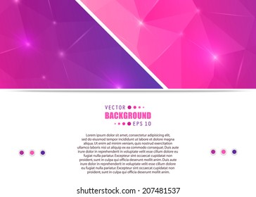 Abstract Creative concept vector background for Web and Mobile Applications, Illustration template design, business infographic, page, brochure, banner, presentation, poster, cover, booklet, document.