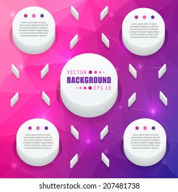 Abstract Creative concept vector background for Web and Mobile Applications, Illustration template design, business infographic, page, brochure, banner, presentation, poster, cover, booklet, document.