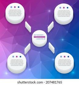 Abstract Creative concept vector background for Web and Mobile Applications, Illustration template design, business infographic, page, brochure, banner, presentation, poster, cover, booklet, document.