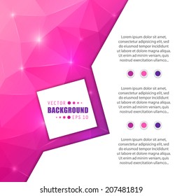 Abstract Creative concept vector background for Web and Mobile Applications, Illustration template design, business infographic, page, brochure, banner, presentation, poster, cover, booklet, document.