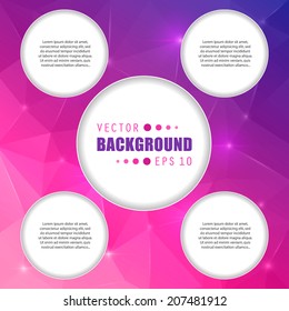 Abstract Creative concept vector background for Web and Mobile Applications, Illustration template design, business infographic, page, brochure, banner, presentation, poster, cover, booklet, document.
