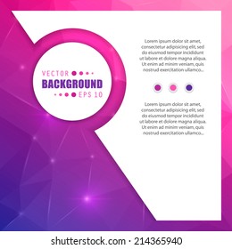Abstract Creative concept vector background for Web and Mobile Applications, Illustration template design, business infographic, page, brochure, banner, presentation, poster, cover, booklet, document.