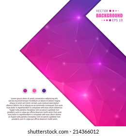 Abstract Creative concept vector background for Web and Mobile Applications, Illustration template design, business infographic, page, brochure, banner, presentation, poster, cover, booklet, document.
