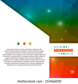Abstract Creative concept vector background for Web and Mobile Applications, Illustration template design, business infographic, page, brochure, banner, presentation, poster, cover, booklet, document.