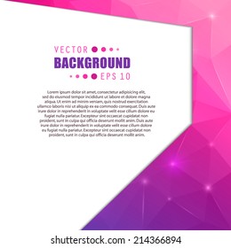 Abstract Creative concept vector background for Web and Mobile Applications, Illustration template design, business infographic, page, brochure, banner, presentation, poster, cover, booklet, document.