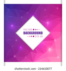 Abstract Creative concept vector background for Web and Mobile Applications, Illustration template design, business infographic, page, brochure, banner, presentation, poster, cover, booklet, document.