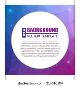 Abstract Creative concept vector background for Web and Mobile Applications, Illustration template design, business infographic, page, brochure, banner, presentation, poster, cover, booklet, document.