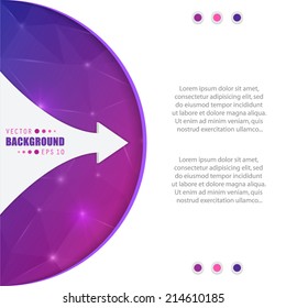 Abstract Creative concept vector background for Web and Mobile Applications, Illustration template design, business infographic, page, brochure, banner, presentation, poster, cover, booklet, document.