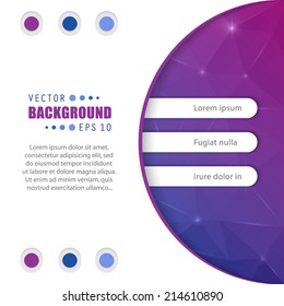 Abstract Creative concept vector background for Web and Mobile Applications, Illustration template design, business infographic, page, brochure, banner, presentation, poster, cover, booklet, document.