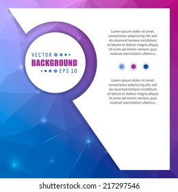 Abstract Creative concept vector background for Web and Mobile Applications, Illustration template design, business infographic, page, brochure, banner, presentation, poster, cover, booklet, document.