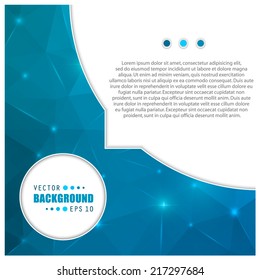 Abstract Creative concept vector background for Web and Mobile Applications, Illustration template design, business infographic, page, brochure, banner, presentation, poster, cover, booklet, document.