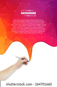 Abstract Creative concept vector background for Web and Mobile Applications, Illustration template design, business infographic, page, brochure, banner, presentation, poster, cover, booklet, document.