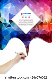 Abstract Creative concept vector background for Web and Mobile Applications, Illustration template design, business infographic, page, brochure, banner, presentation, poster, cover, booklet, document.