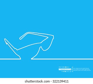 Abstract creative concept vector background. For web and mobile applications, illustration template design, 